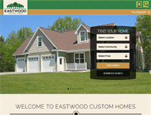 Tablet Screenshot of eastwoodcustomhomes.com